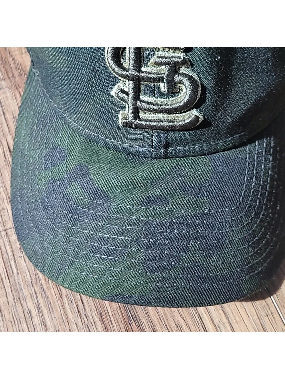 St. Louis Cardinals Baseball Ball Cap, Army Camo, MLB, Green & Gold
